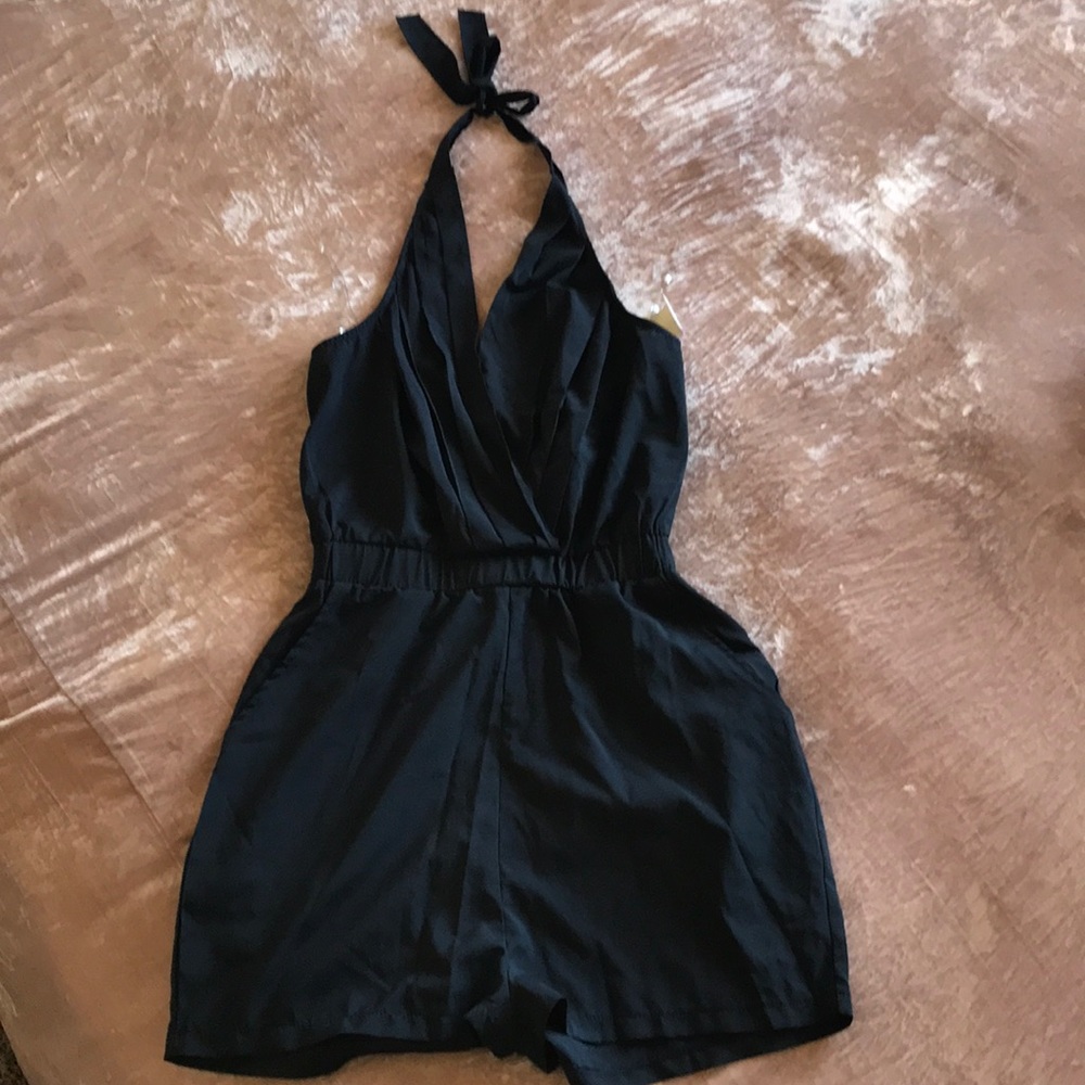 Navy Blue Romper